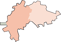 Karte der Ortsgruppen im GDL-Bezirk Hessen-Thüringen-Mittelrhein (HTM)