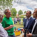 Auch die Ortsgruppenvorsitzenden (v.r.n.l.) aus Kassel, Michael Kleinemeier, und Frankfurt, Lars Wachsmuth, waren zu Besuch / Foto: Steven Kunz