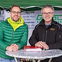 Michael Kleinemeier (OG Kassel) und Thomas Mühlhausen (OG Bebra) vertraten die GDL bei der BR-Wahlkampfveranstaltung bei Cantus am 26. April 2018 in Bebra / Foto: Steven Kunz
