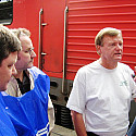 Streik der Fahrpersonale der DB AG im Jahr 2007 in Leipzig