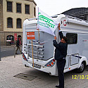 Unser Streikmobil am 12.10. an der Westseite des Hbf
