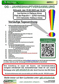 Einladung zur Jahreshauptversammlung 2023