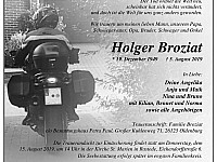 Traueranzeige vom 10 08 2019