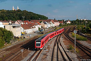 Ein 612 im Bahnhof Schwandorf.